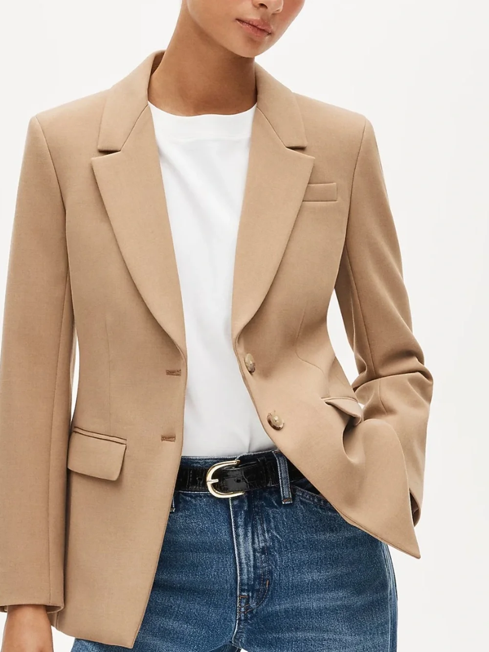 J. Crew Madelyn Camel-Tan Single-Breasted Blazer Sz 14
